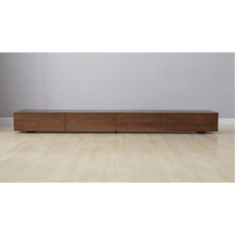 티비 다이 거실장 미니멀 거실 원목 티비장 캐비닛 장식장 원목 선반 수납장 호두나무, 복장을 갖추다, 오크호두 1.2*0.4*0.25