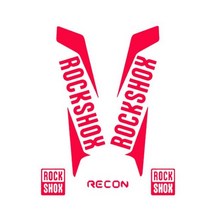 차량셀프도색 자동차보수 RockShox RECON 스타일 자동차 오토바이 산악 자전거 프론트 포크 용 패션 스티커, 03 red_03 30cm