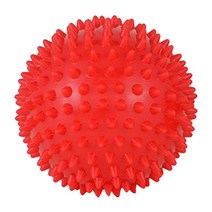 등 바디 부품 myofascial 7.5 cm 직경용 핸즈 스파이크 마사지 볼, 레드, 7.5cm 직경, PVC