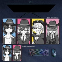 대형마우스패드 장 게이밍 마우스패드 애니메이션 Bocchi 바위! 마우스 패드 고투 라이우 니지카 쿠요 히, 26 003_02 800x300x30mm