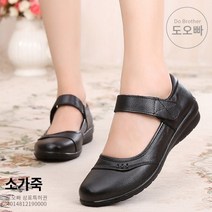 도오빠 여자 구두 소가죽 메리제인 로퍼 단화 찍찍이 벨크로 면접 고급 플랫슈즈 중년 워킹화 효도화 발편한 신발 운전 드라이빙 슈즈 패션 캐주얼 봄 여름 가을 여성구두