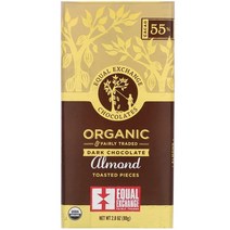 이퀄 익스체인지 다크 초콜릿 아몬드 구운 피스 79g Equal Exchange Dark Chocolate Almond Toasted Pieces, 1개