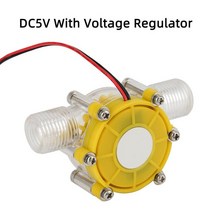 신재생발전기 마이크로 수력 발전기 5V12V80V 10W DC 물 흐름 터빈 수돗물 유압 DIY, 02 Yellow