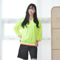 지앤제이 형광 바람막이 브이넥 티셔츠 4color.