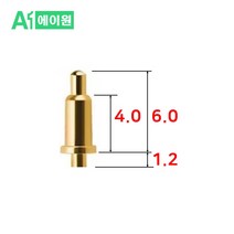 10개 높이 6mm 딥타입 포고핀/10pcs Height 6mm Pogo Pin