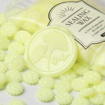 씰링스탬프 해바라기 펄 칠랍입자국 클리터 밀랍 알갱이 납장 편지봉투 뚜껑 인쇄 봉인 핸드메이드 DIY 3769287819, 레몬색