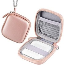 신용 카드 리더기 휴대용 모바일 포스 단말기 COMECASE 칩 카드 리더 스캐너 케이스 하드 휴대용 가방 홀, 02 로즈 골드.