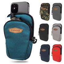 EXPEAK 더블포켓 스마트폰 핸드폰파우치목걸이 기본제공, 블랙