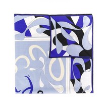 스포츠넥워머 Emilio Pucci/2020봄 품 프린팅 스퀘어 목도리 스커트운동, C01-1BIANCO/CELESTE