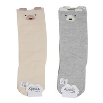 베이직한색상 귀여운 베어 캐릭터 아동반장 5개 유치원생일잔치답례품 깜찍발랄 유아양말 캐쥬얼 사계절