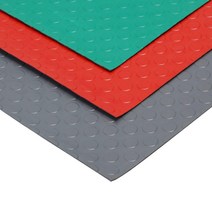 바닥 고무 출입구 업소용 바닥재 매트 PVC 작업장, 폭 0.9m 길이 5m, 회색-구리 동전 패턴-더블 레이어 2.5MM