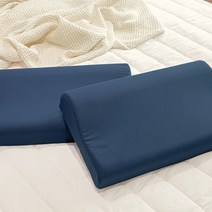 목편한 3D 메모리폼 베개 + 베개커버, 네이비