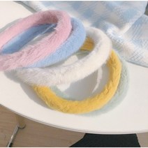 토끼털 밍크 보송머리띠 헤어밴드 세트 (5종)