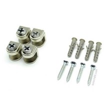 유리선반 브라켓 다보 받침대 지지지대 4p 가구철물