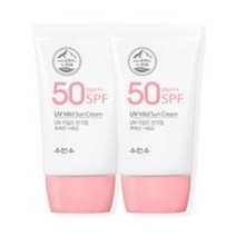 수안수 UV 마일드 썬크림 SPF50 PA+++, 40ml, 2개