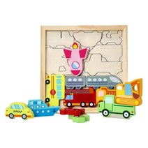 28개월 엄마표 퍼즐 집중력강화 직소퍼즐 교통퍼즐 유치원 흥미유발, 공룡퍼즐