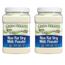Green Heights 탈지분유 무지방우유 Nonfat Dry Milk Powder 1kg 2개
