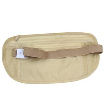 보이지 않는 여행 허리 팩 파우치 여권용 돈 벨트 가방 숨겨진 보안 지갑 선물 가슴, [02] Khaki
