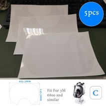 방독마스크 방독면마스크 화재방독면 5-10pcs 보호 필름 6800 마스크 가스 호흡기 창 화면 보호기 스티커 3m 6800 전체 얼굴 마스크 액세서리, 5pcs 필름 c, 02 5pcs Film C