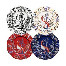 이딸라 타이카 플레이트 22cm, 블랙, 1개