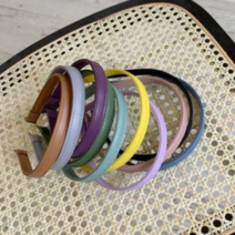 보드미 헤어밴드 가죽머리띠 컬러머리띠 얇은머리띠 패션머리띠