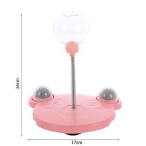 캣볼 고양이 누출 먹이 공 인터랙티브 치료 장난감 작은 개 오리지널 느린 개 피더 재미있는 애완 동물 제품 액세서리, Pink No Catnip Ball, 03 Pink and Catnip Ball