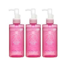 K뷰티 간편 세안 클렌징 오일 폼 온더바디 20초 매직클렌징오일폼 핑크200ml, 200ml, 3개