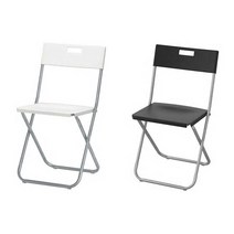 이케아 GUNDE 군데 접이식 의자/식탁/책상/행사/보조/간이/캠핑/회의의자, 화이트_202.178.00