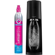 SodaStream Terra 탄산수 제조기(검정) CO2 및 DWS 병 -22876, 탄산수 제조기, 하얀색