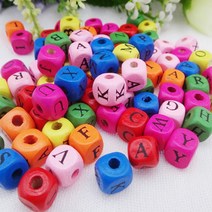 알파벳 나무비즈 대용량 500g 공예 원목 구슬 우드 신학기재료 550EA, 본상품선택
