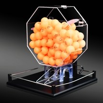 행운 로또 번호 추첨기 행사 경품 추첨 소품 수동 복권 기계, 1, 대형 레드 [주황공 100개]