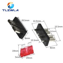 차량 자동차 퓨즈자동차 퓨즈 홀더 PCB 보드 표준 미니 마이크로 소형 블레이드 32V 안전 클립 삽입 Typ, 03 Standard_03 3A