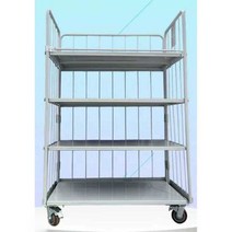 롤테이너 대차 구르마 끌차 핸드카 적치대 팔레트, 상세 페이지 참고, 두꺼워진 900x800x1700 4면(이중문)