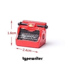 레트로 타자기 복고 빈티지 카페소품 감성 아날로그 1PC 수 지 레트로 인형 집 장식품 장난감 홈 전화 미니, 한개옵션2, 13 typewriter, 한개옵션1