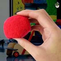 어린이집 유치원 환경판 겨울 봄 털 뭉치 빨강 5cm