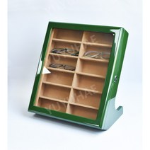 선글라스 안경 보관함 파우치 정리대 트레이 케이스 수납, 상세페이지 참조, 12칸 그린 베이지