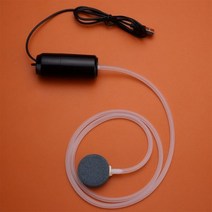 수족관 산소 공기 펌프 물고기 탱크 USB 조용한 압축기 에어레이터 휴대용 미니 소형 산소발생기 액세서리 5v 1W, 검은색_CN