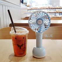 뮤토 주방에서 도망친 후라이팬 핸디 선풍기, MT-BC-FAN-B1, 블루