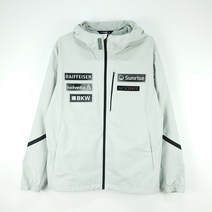 데상트 2023 SWISS SKI HOODIE WOVEN JACKET SO323SJK91_GRAY