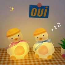 걸스코코 갸우뚱 펭돌이 무드등 무드조명 침실조명 스탠드조명 탁상조명 수유등 생일선물 취침등 캐릭터조명, 블루