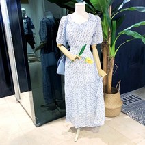 파르베 잔꽃언발프릴쉬폰원피스(F22B53858)