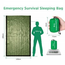 1인용 비비색 고동텐트 비박색 초경량 텐트 백페커 캠핑용 방수 경량 비상 생존 침낭 Bivy 색 담요 가방, 01 파란