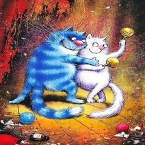 기타 바보사랑[피포페인팅]Q3119 러블리페어캣 size 40x50cm DIY그림그리기
