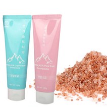 천연 히말라야 소금 치약 잇몸 입냄새제거 염증 고불소 좋은치약 120g 2개입, 상세 참조