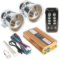자동차경보음 사이렌 온보드 800w600w400w 혼 무선 호출기 스피커 개조 12v24v, 만능인, 단일 스피커, 정품세트400w에는두개