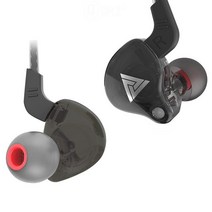 신제품 QKZ AK6 구리 드라이버 HiFi 스포츠 헤드폰 3.5mm 인이어 이어폰 마이크 헤드셋 음악 이어버드 QKZ, 01 Black