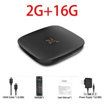 새로운 스마트 TV 박스 D9 안드로이드 10.0 셋톱 2.4G 5G 와이파이 905 코어 4K HD 8GB + 128GB 비디오 미디어 플레이어 홈 시어터, 2G 16G