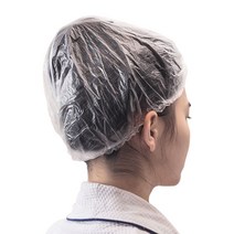 투명 일회용 염색 비닐 헤어캡 위생모자 샤워캡 100매, 쿠팡 투명헤어캡100매, 쿠팡 본상품선택