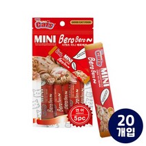 더캣츠 미니베로베로 연어 고양이 츄르 간식 5P, 100팩