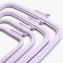 터키 너즈 플라스틱 라일락 사각 수틀 프랑스자수 십자수, 터키너즈 라일락-9.5cm x 11cm